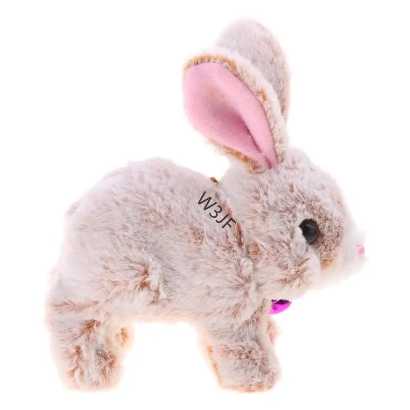 W3JF Electronic Pet Rabbit Toy Toy Barking Rabbit Baby Craw Learning Aprendizaje Año Nuevo