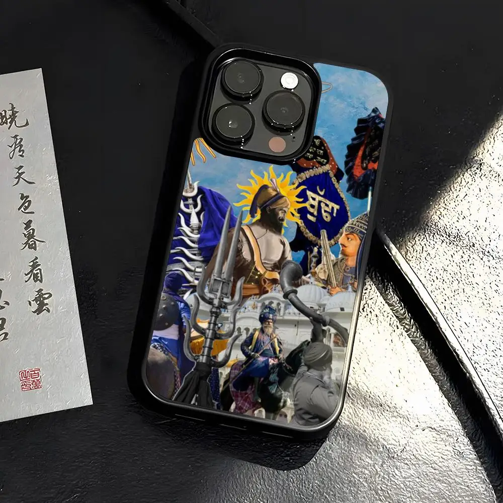 Nihang Singh Sikh Warrior Phone Case PC+TPU for iphone 16ProMax 15 14 11 12 13 Pro Xs Max Mini Xr X Plus Coque