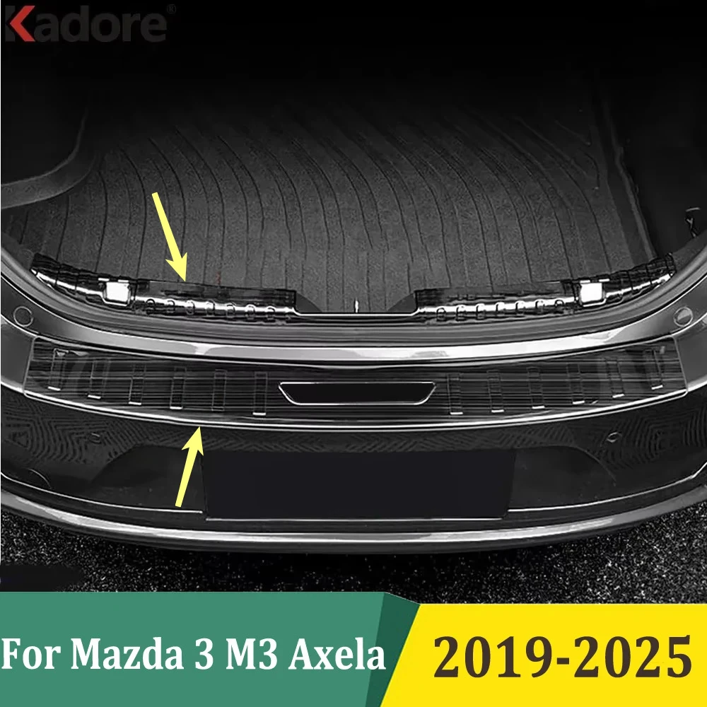 

Для Mazda 3 M3 Axela 2019-2025 седан, защита заднего бампера, накладка на багажник, накладка на накладку, аксессуары для стайлинга автомобилей