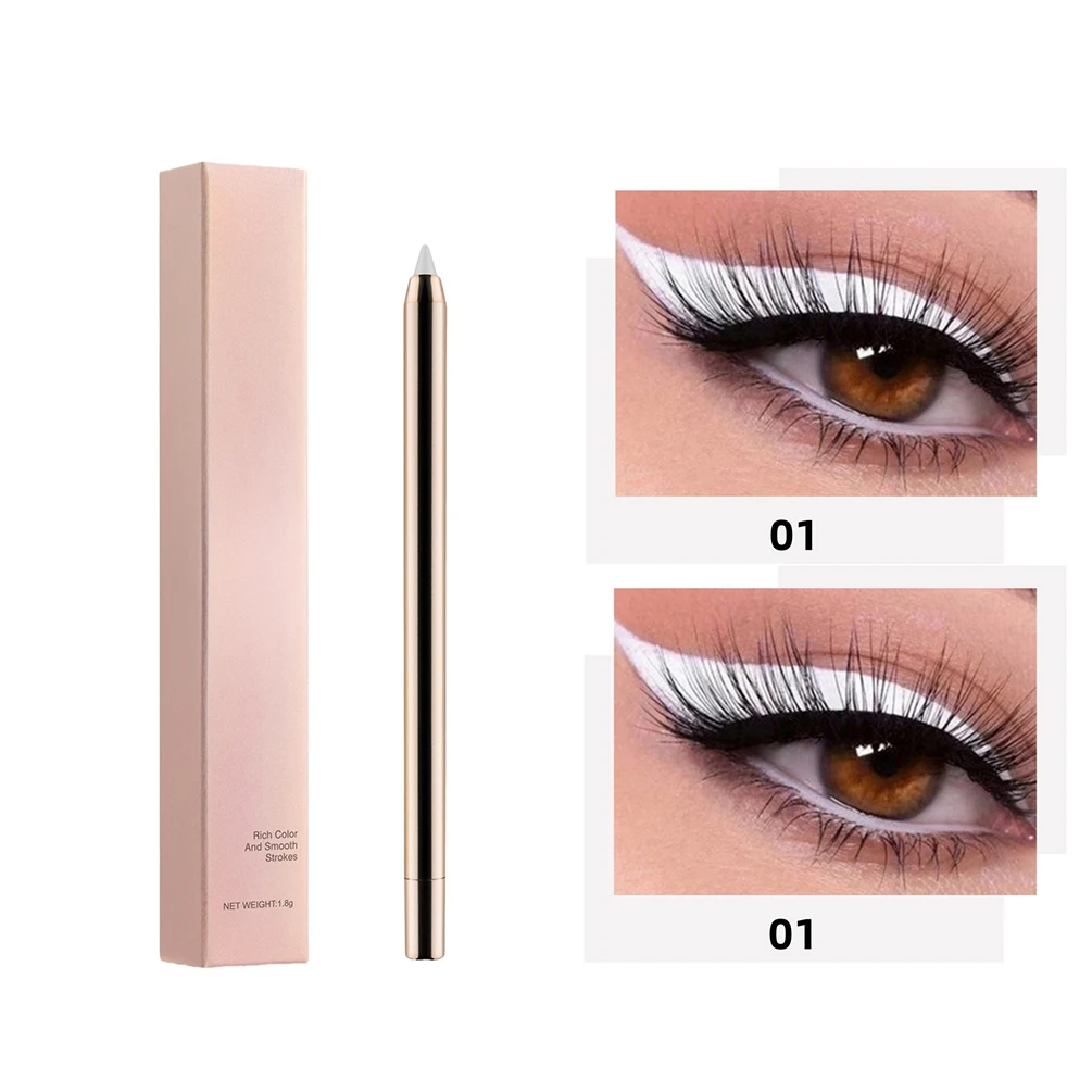 Matita per eyeliner a 4 colori con etichetta privata da 1,8 g Logo personalizzato Eyeliner retrattile automatico Trucco impermeabile resistente al sudore e non sbavato