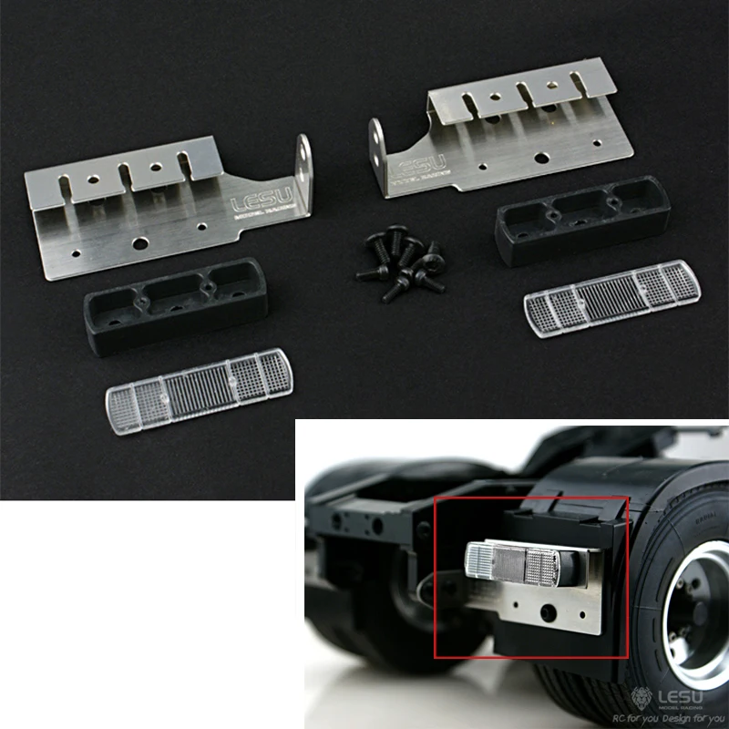 

LESU Metal Rear Light For HO 700 RC 1/14 Tractor Truck Car Tamiyay Outdoor Toys TH02312