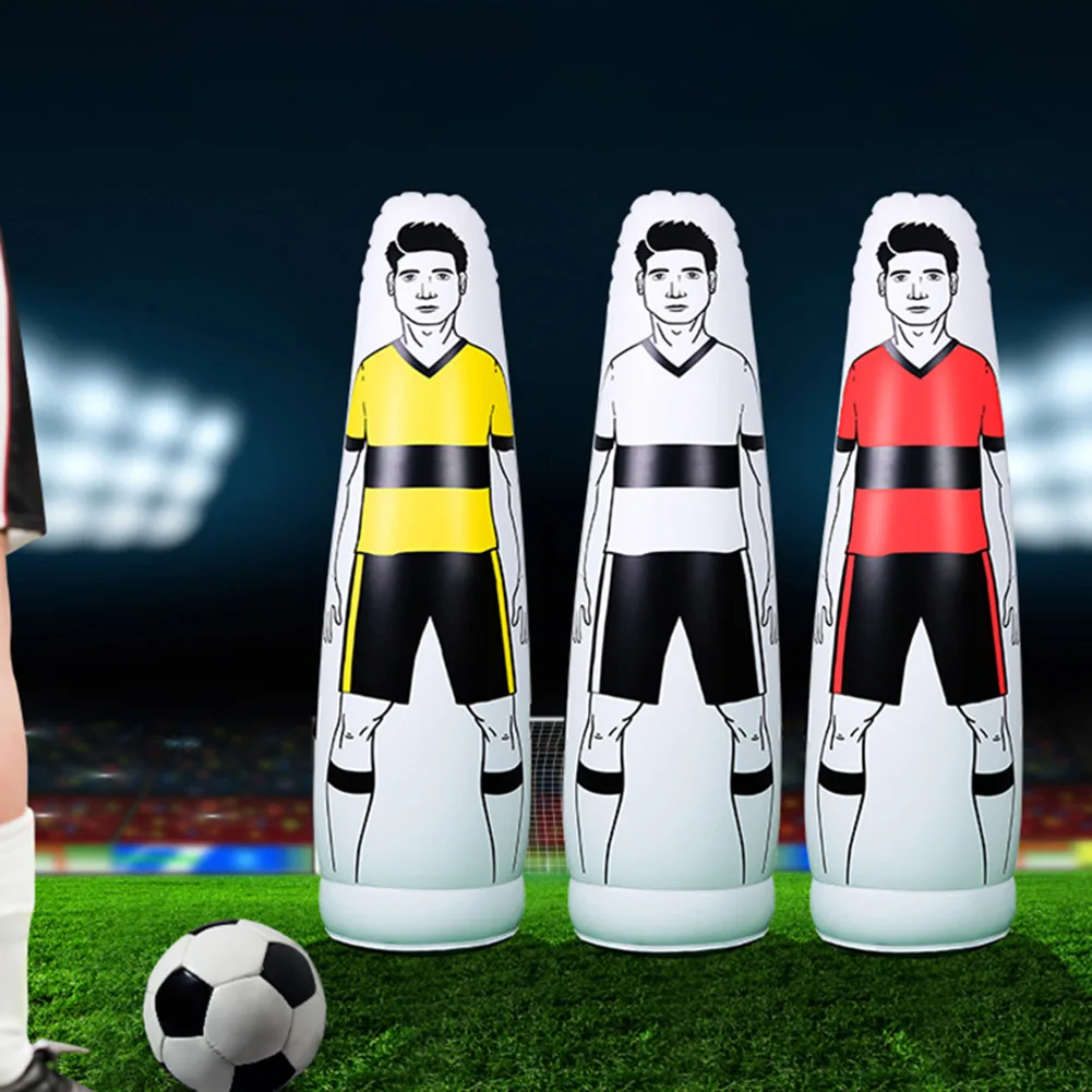 160cm PVC Adult Inflatable Football Training Goal Keeper  Soccer Trainer Tumbler Air Dummy Tool Inflatable Tumbler Wall