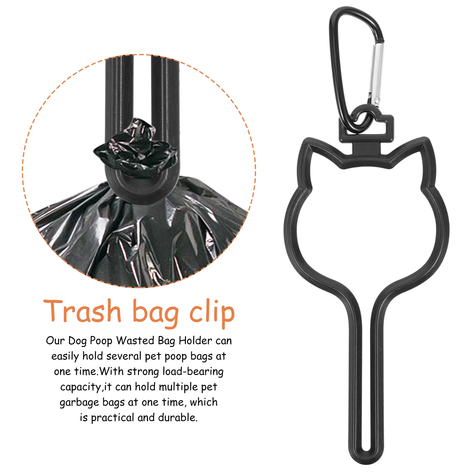 

8 Pcs Pet Garbage Lifter for Pouch Dog Poop Bags Holder Trash Clip Portable Holders