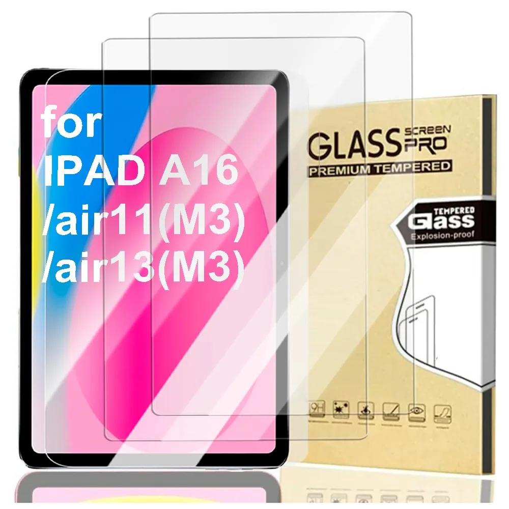 

1-3Pcs for IPad 11th Gen /air11 M3 /air13 M3 A16 Tempered Glass Screen Protector Tablet Anti Scratch HD Protective Film for IPad