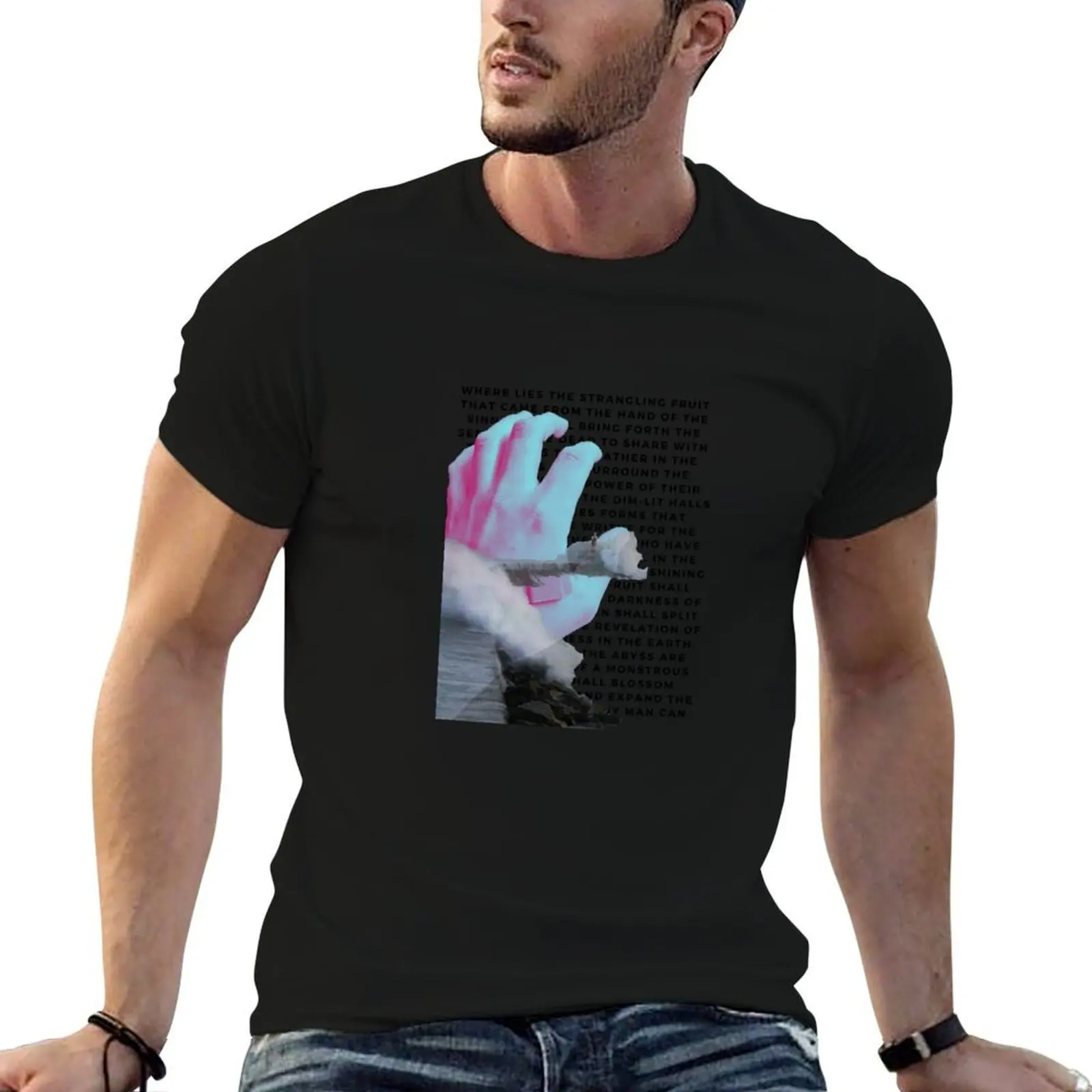 Annihilation text T-Shirt man t shirt cotton man t-shirts clothing for men
