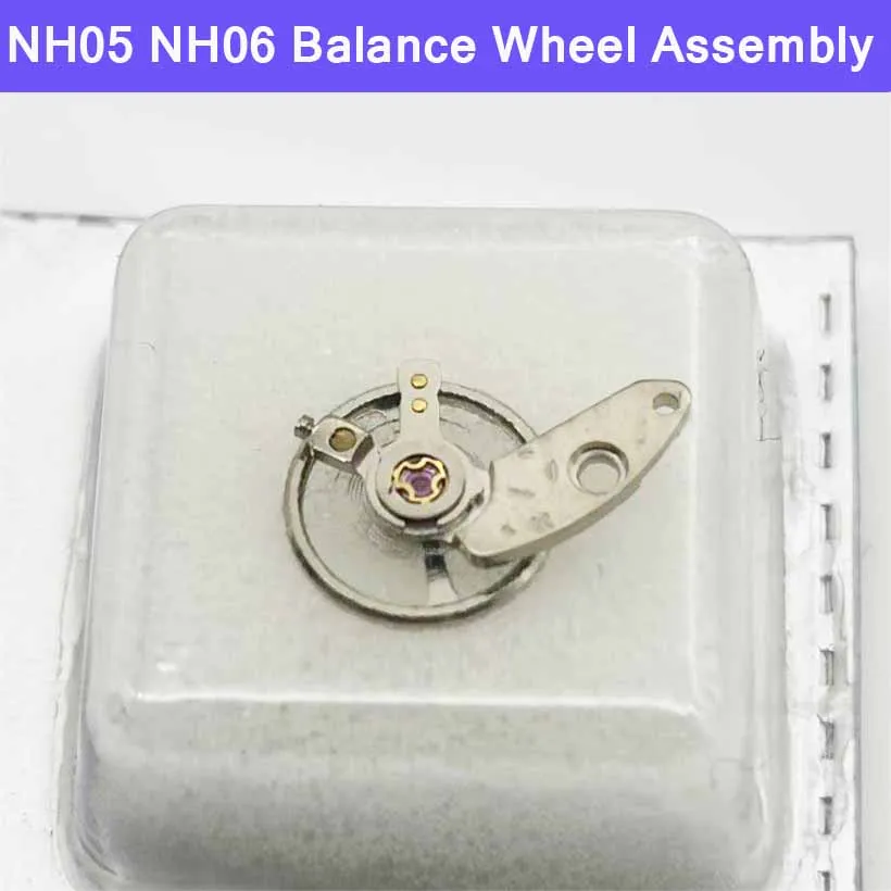 Suitable For NH05 NH06 Movement Full Swing Balance Wheel Assembly Balance Wheel+Swing Clamp Plate Watch Movement Accessories