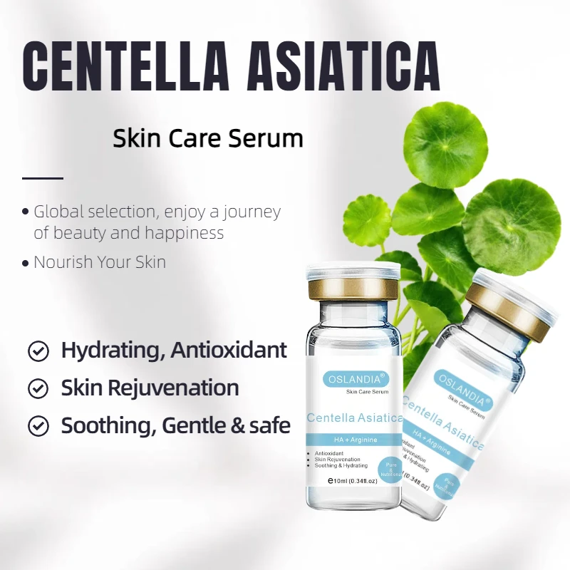 

Oslandia Centella Asiatica HA Arginine Уход за кожей Увлажняющая сыворотка для лица Успокаивающая успокаивающая восстанавливающая сужающая поры Эссенция для лица