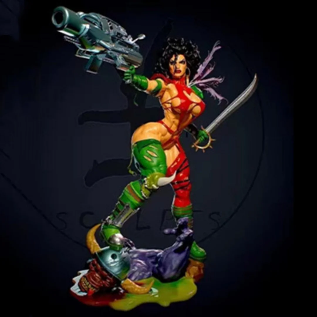 

1/24 Scale Resin Figure Assemble Model Kit Female executioner Nsfw Two versions Unassembled and Unpainted 3D printing DIY toy