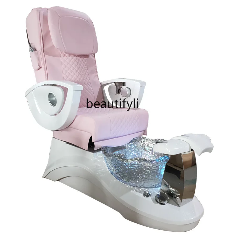 Canapé de bain de pieds de manucure multifonctionnel, chaise de pédicure de manucure, canapé de pédicure de massage électrique