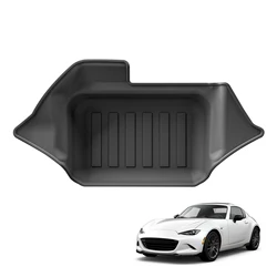 for Mazda MX-5 Miata MX5 MX 5 Mazda Roadster 2016 -2024 TPE 3D Car Trunk Pad Cargo Liner Trunk Mat All Weather Black