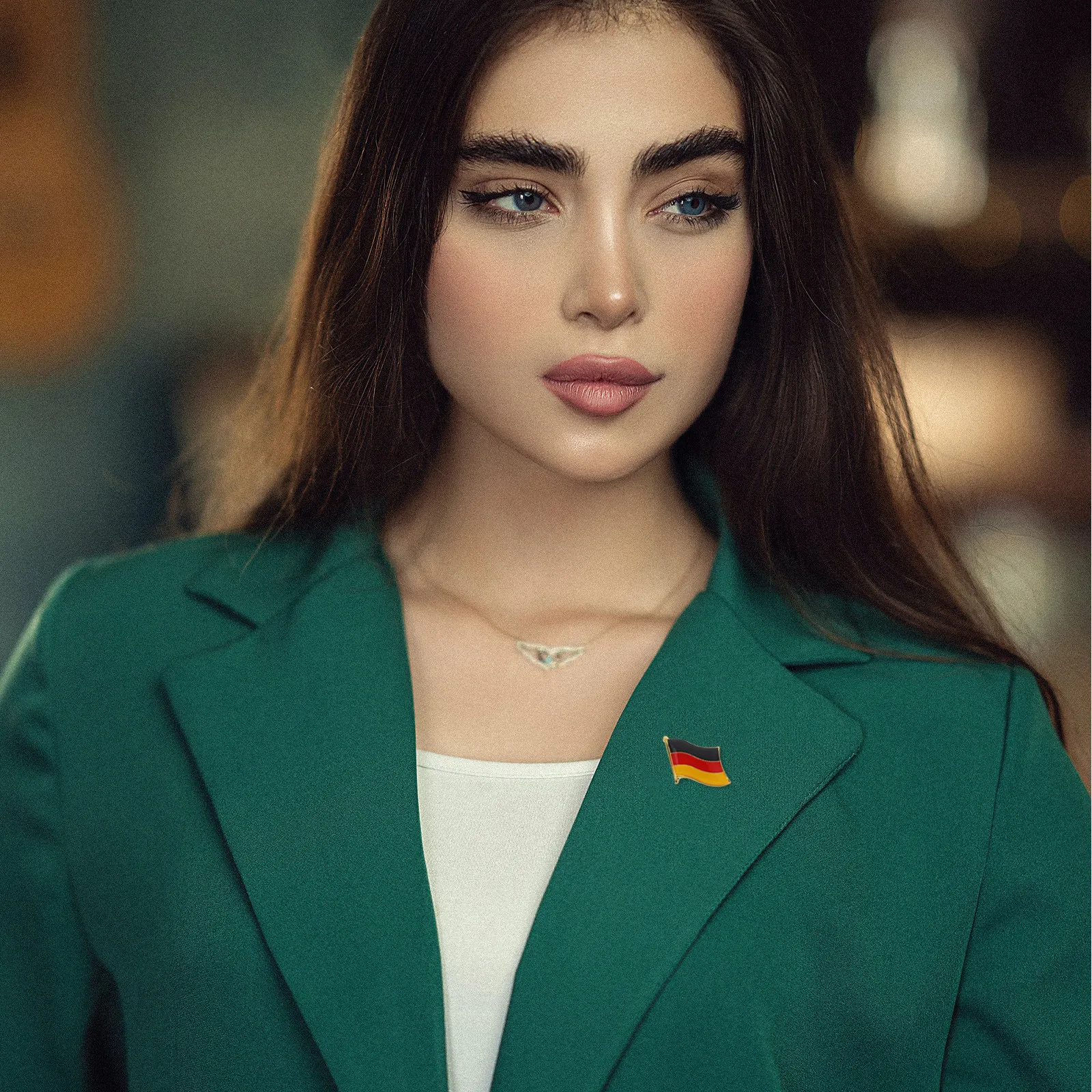 German Flag Brooch Large Enamel Pin Patriotic Pins for Clothes Jackets Scarf Clip Bag Pins Collar Brooch National Flag Pin