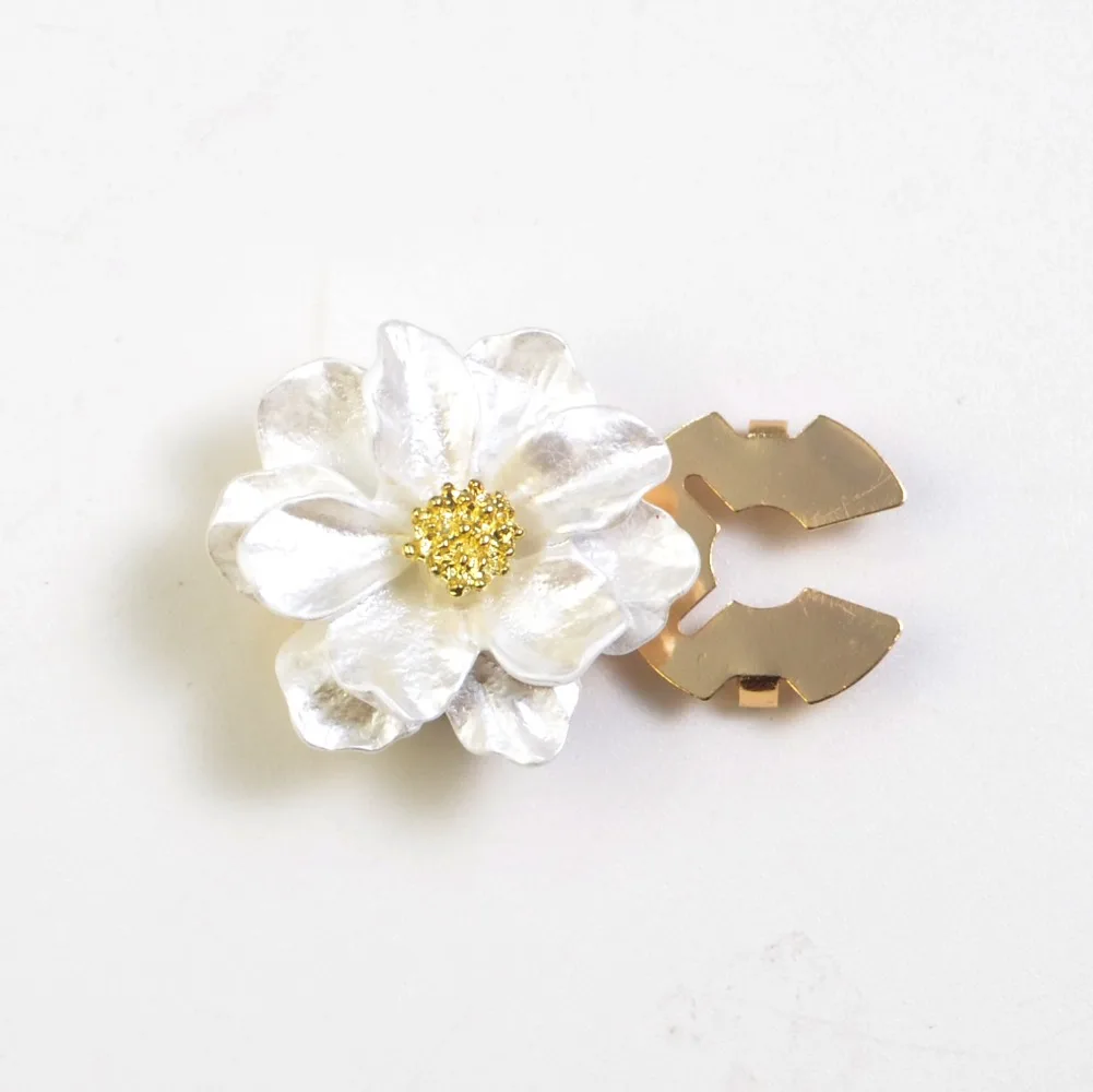 مجموعة أزرار أكمام يغطي أزرار الزهور العصرية - مشابك ياقة القميص المزخرفة وإكسسوارات المجوهرات للرجال والنساء وهدايا للجنسين