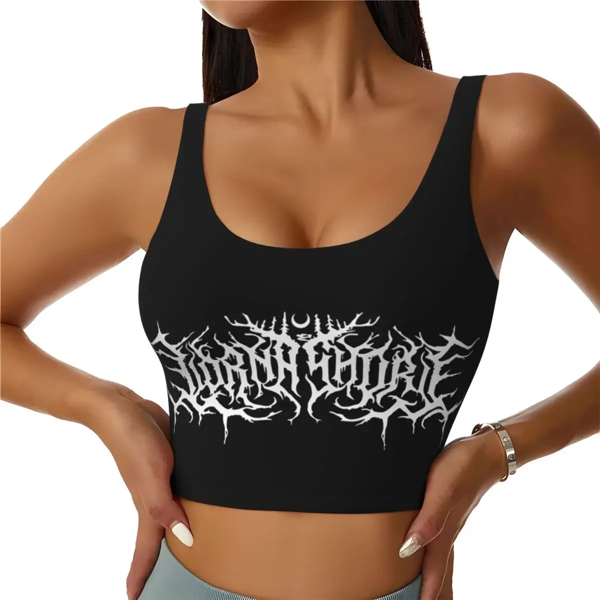 Custom Lorna Shore Merch Lorna Shore Logo Women Sports Bras High Impact Vest Gym Workout Yoga Crop Tank Top