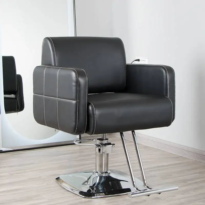 

Luxury Chair Aesthetic Electric Hydraulic Hairdressing Barber Pump Salon Styling Swivel Brow Chairs Barbershop Vanity Owl Spa