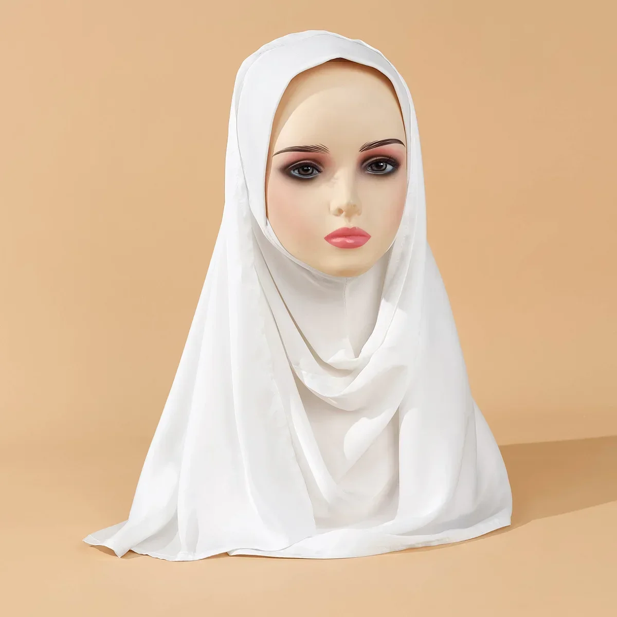 عالية الجودة وشاح من الساتان النساء المسلمات الحجاب الحجاب والأوشحة شال التفاف عمامة الإسلام سرق عصابات Bufanda Foulard 120*60 سنتيمتر #4