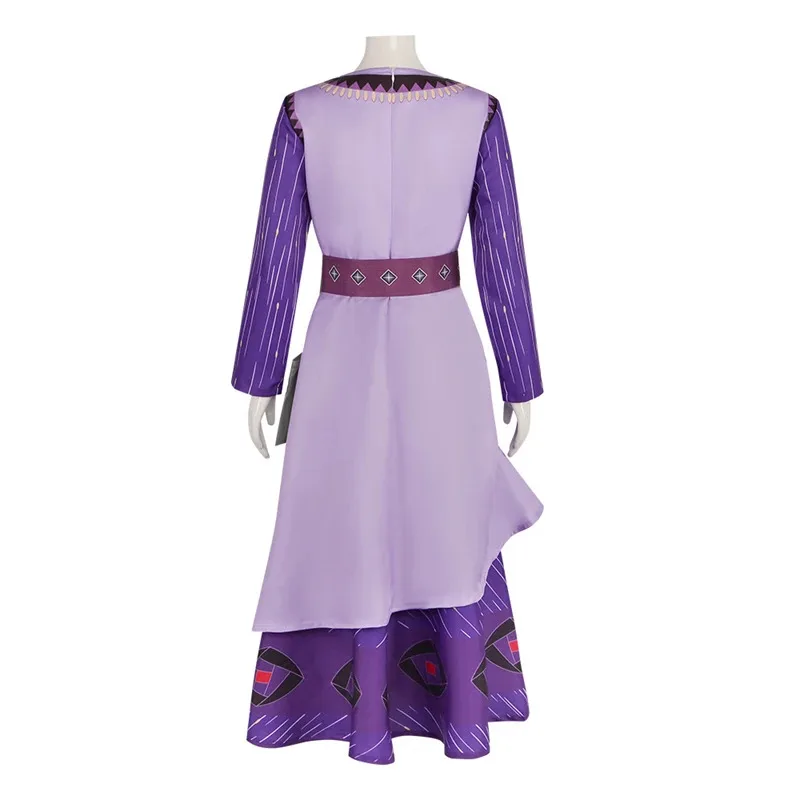 Magic Girls Cosplay Princess Wish Asha Dress for Children Christmas Kids Adult Birthday Party Gifta;3,v'5.t;8, view 3