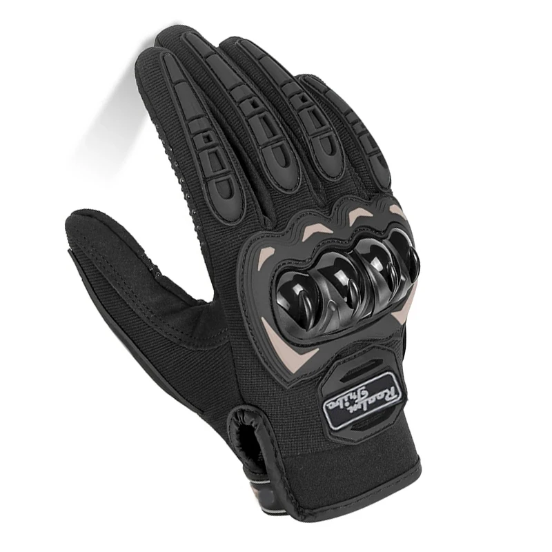 

Мужские мотоциклетные перчатки, дышащие перчатки для мотоциклов с сенсорной функцией, перчатки для мотокросса, гонок по бездорожью, черные