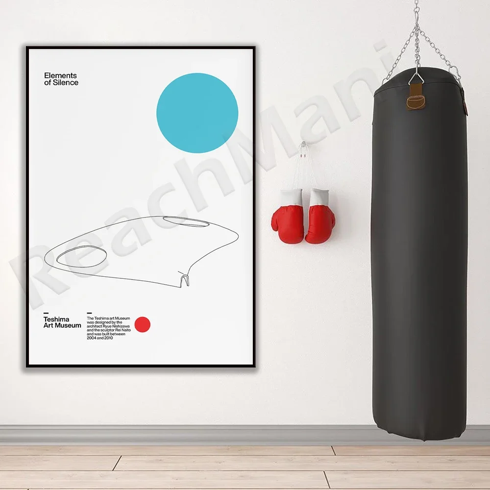 

Teshima Art Museum Minimalist Modern Architecture Art Decoration Home Canvas Canvas Wall Unique Poster