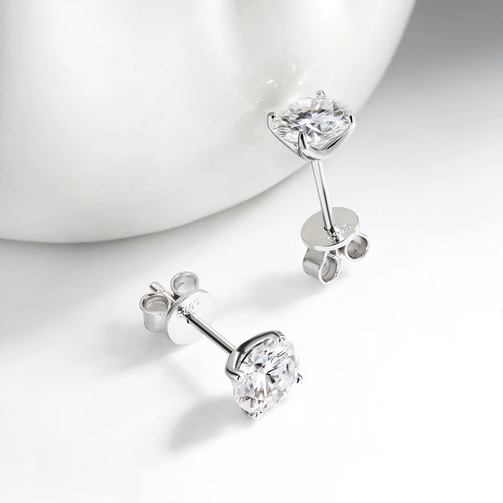 Thumbnail 4 - #3 New Moissanite Stud Earrings Arrivals
