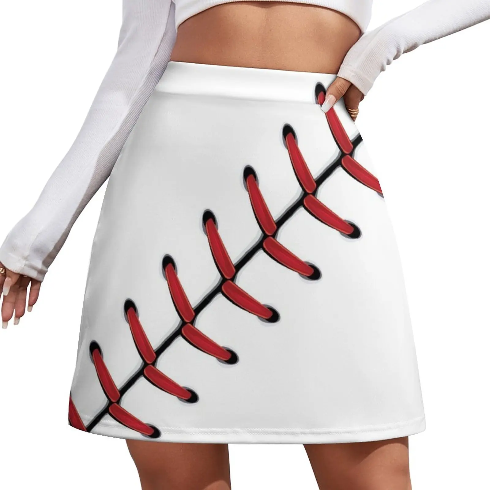 

Baseball Lace Background 2 Mini Skirt women clothing 2023 new arrivals 90s aesthetic