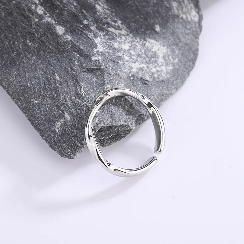 Women's 925 Sterling Silver Twisted Wire Ring, Everyday Wear