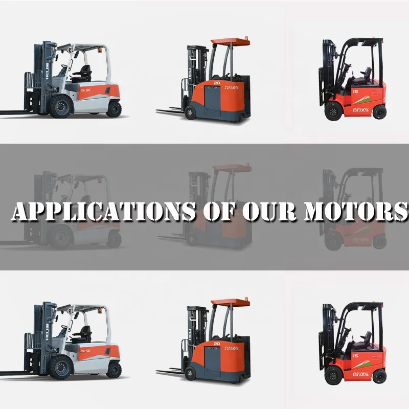 

24-вольтовый электрический двигатель для вилочного погрузчика постоянного тока для гидравлического приводного колесного двигателя