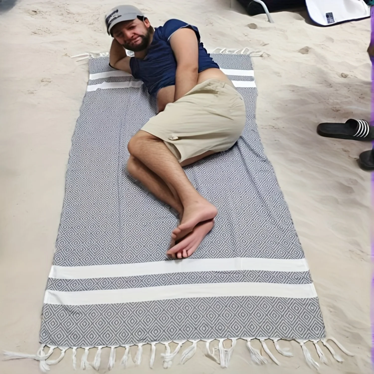 

Bohemian Style Beach Towel - 71x40 Inches, High Absorbency, Summer Bath Accessory