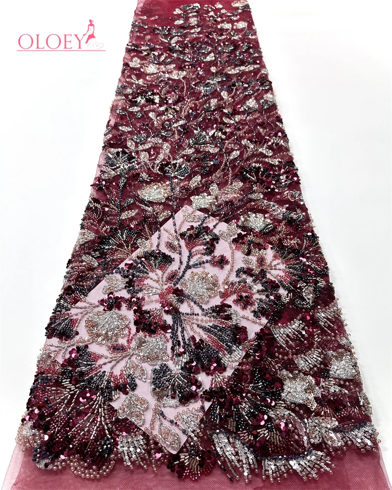 

Африканская нигерийская кружевная ткань с вышивкой бисером, высококачественная французская кружевная ткань с блестками для шитья свадебных платьев 2026, модный тренд