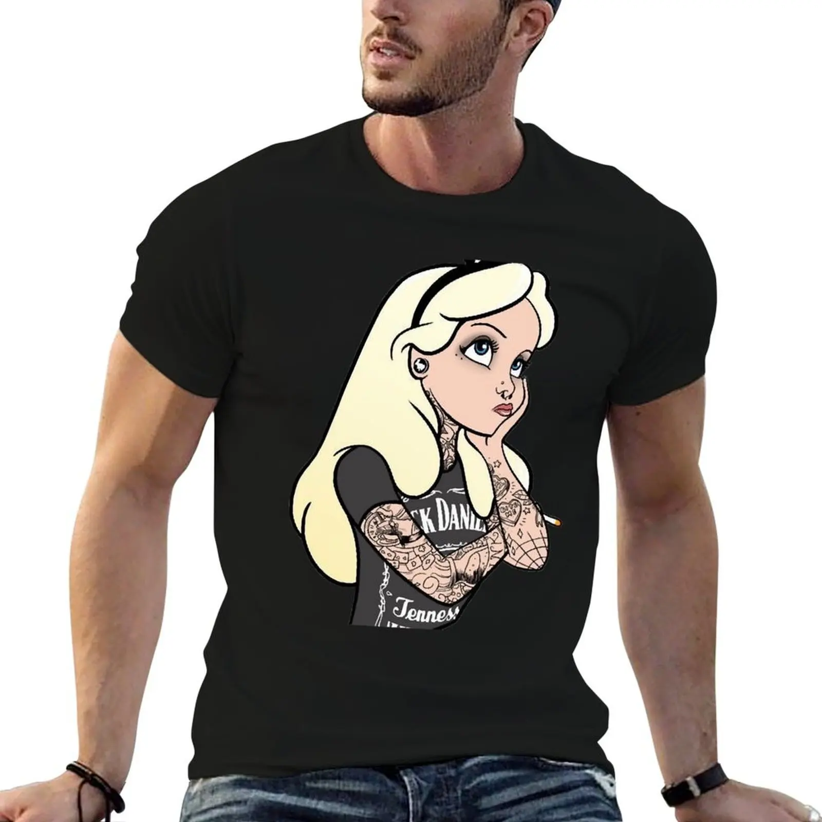 Secret Alice Punk In Wonderland Scoop Retro Vintage T-Shirt Outdoor Sports Lightweight Tee
