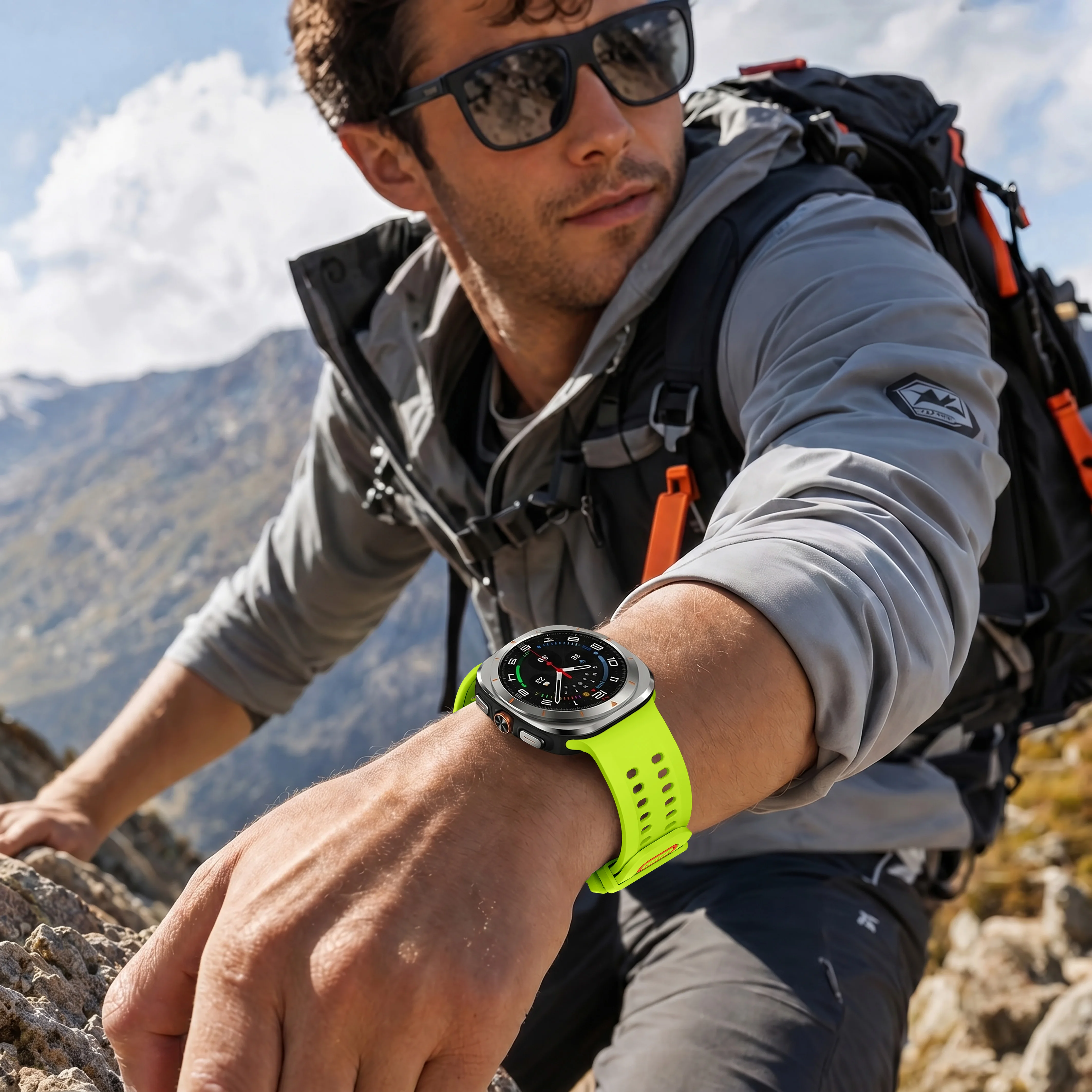 Sportliches Weiches Silikonarmband für Samsung Galaxy Watch Ultra2, Nahtloses Armband für Galaxy Ultra 2025 47mm Zubehör – Detail 37
