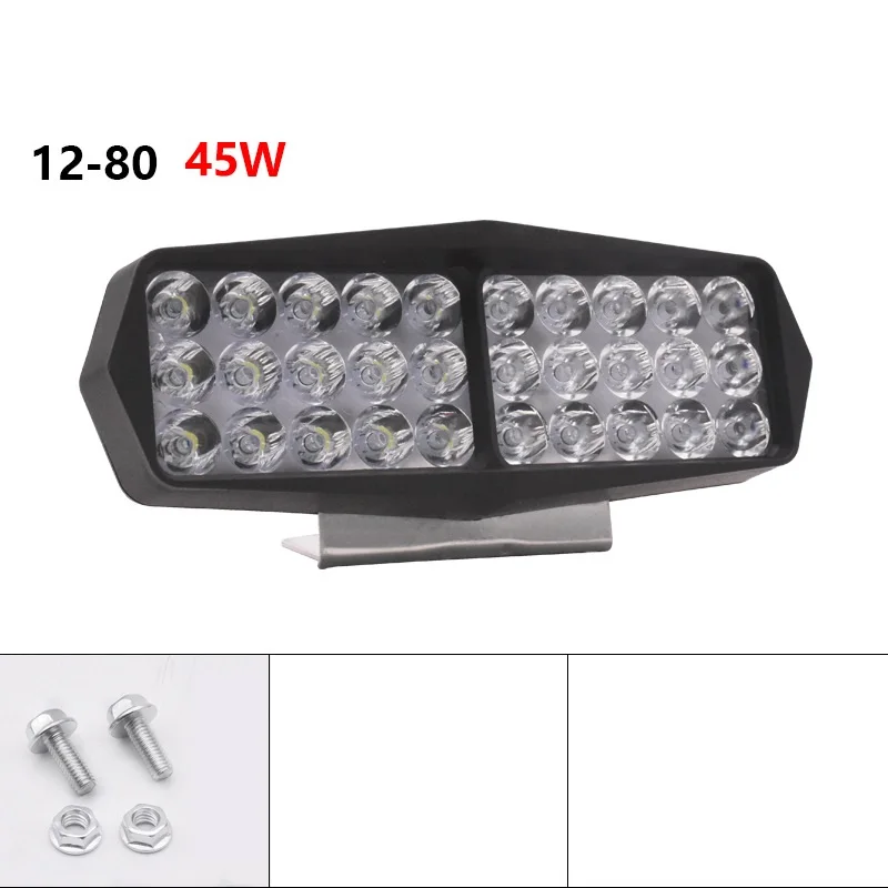 12-80V Motorcycle Headlight LED Electric Vehicle Auxiliary Bulb High Brightness Light Modified Lamp Spotlight Moto Accessories
