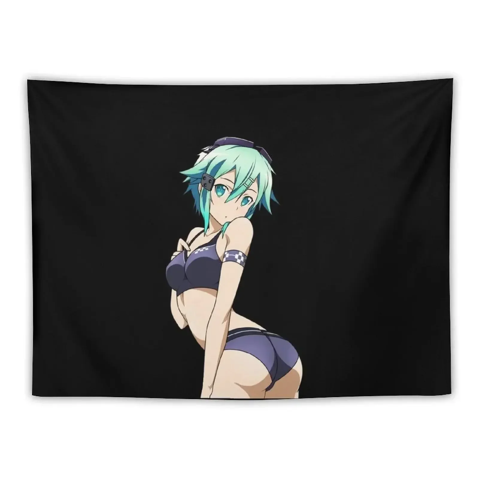 Sinon (Asada Shino) bikini ass Graphic . Tapestry Bedroom Decor Aesthetic Room Aesthetic Home Decorations Aesthetic Tapestry