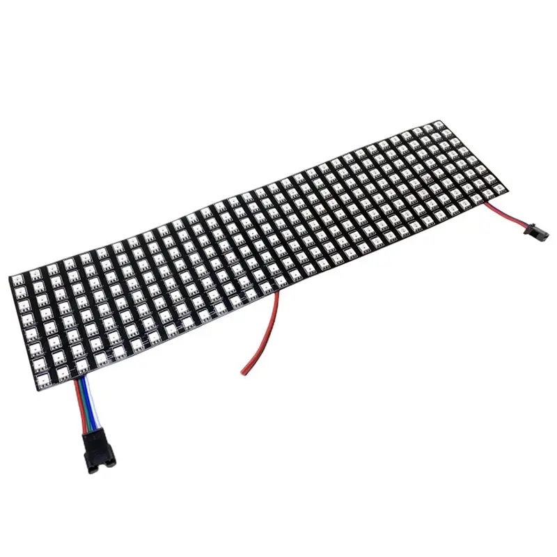 WS2812 Flexible LED Screen Digital Panel Light 8X32cm Individually Addressable DC 5V