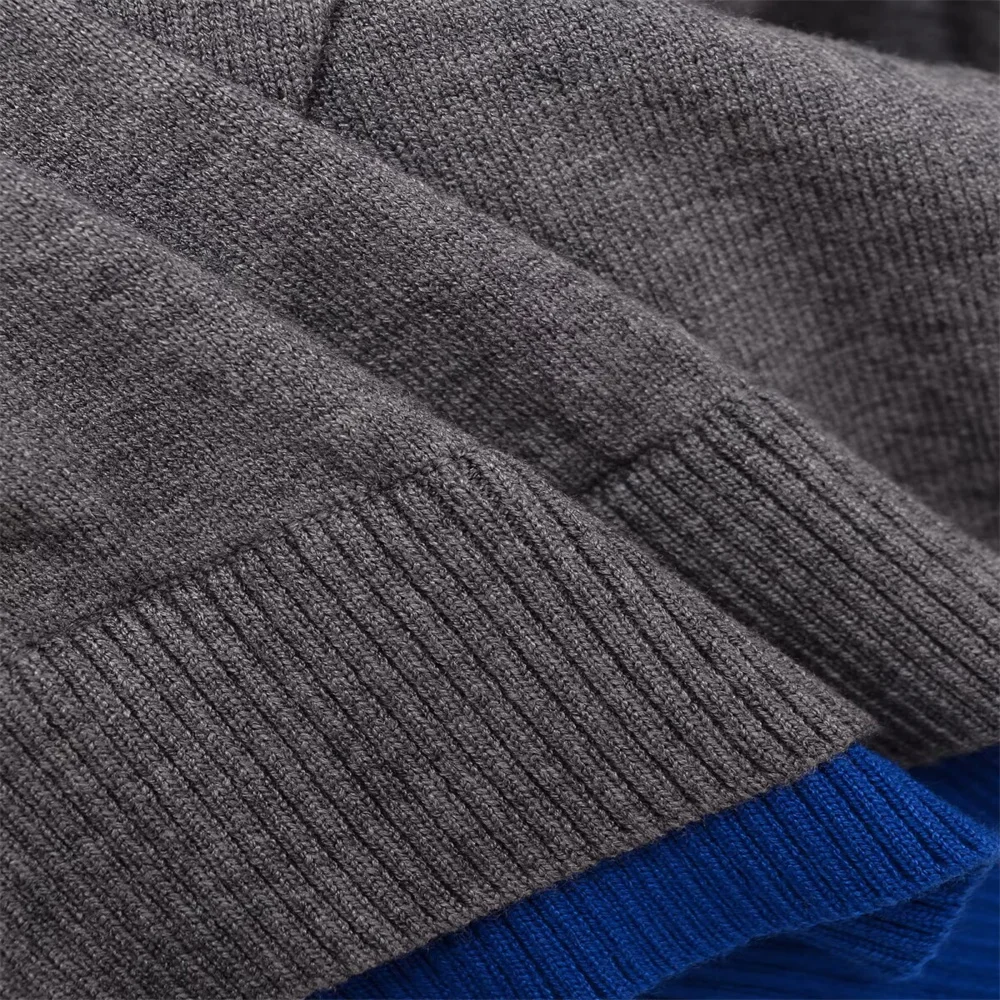 Cardigan tricoté à manches longues et col rond pour femme, vêtement doux et à la mode, couleur bloquée, nouvelle collection automne