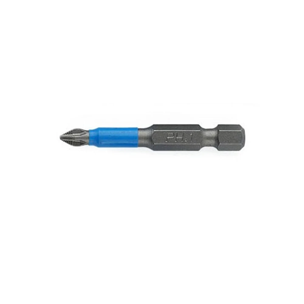 1pc 50mm Anti Non-slip Screwdriver Bit Alloy Steel Screwdriver Hex Shank  Magnetic Electric Impact Screwdriver PH1/PH2/PH3/PZ1