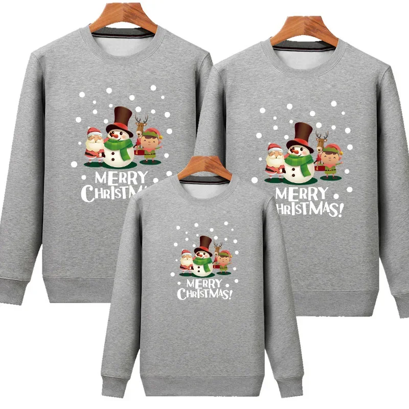 Mom Dad Baby Matching Sweatshirt Family Look Winter Family Christmas Jersey Xmas Jumper Shirt Couple Kids Baby Santa Sweaters