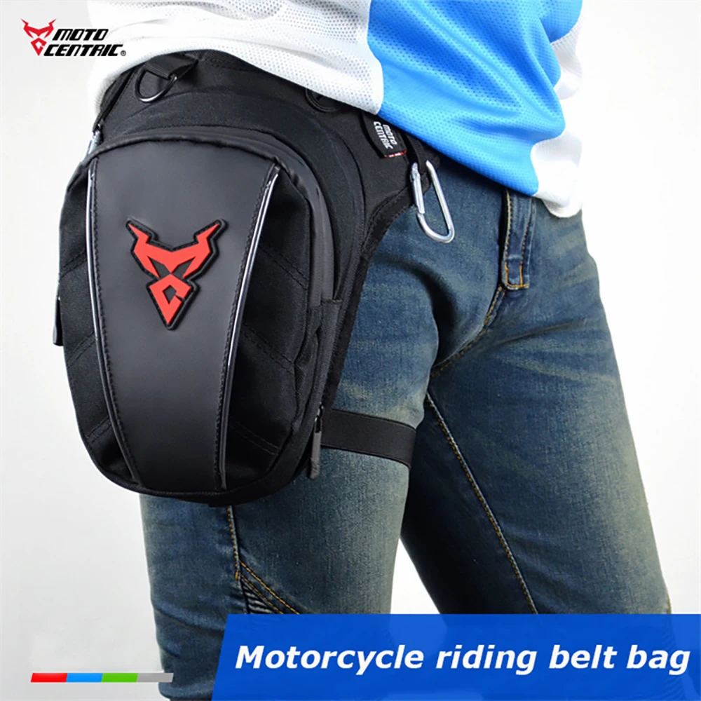 

MOTOCENTRIC Waterproof Nylon Motorcycle Drop Leg Bag Motobiker Drop Belt Pouch Pack Waist Bag Belt Packs Shoulder Bag