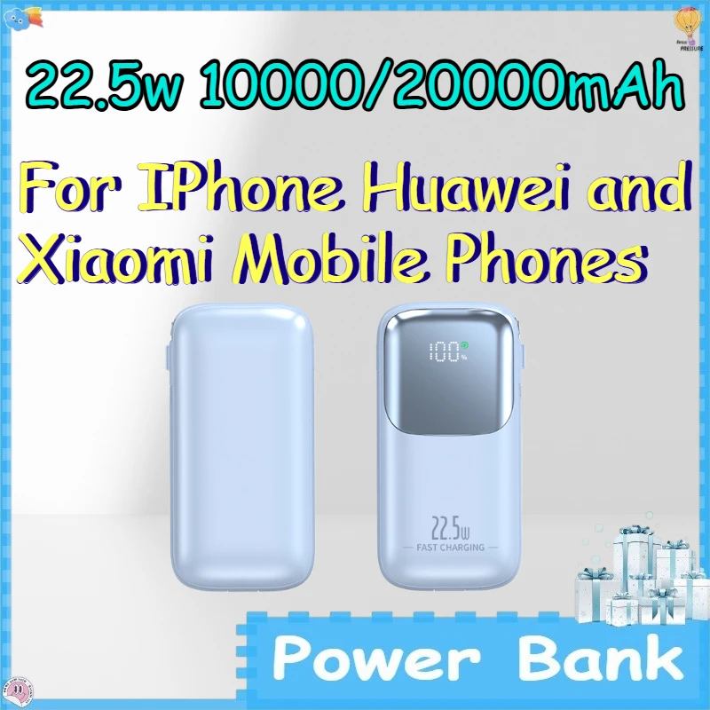

22.5w 10000/20000mAh Power Bank for IPhone Huawei and Xiaomi Mobile Phones Fast-charging Compact and Portable PowerBank
