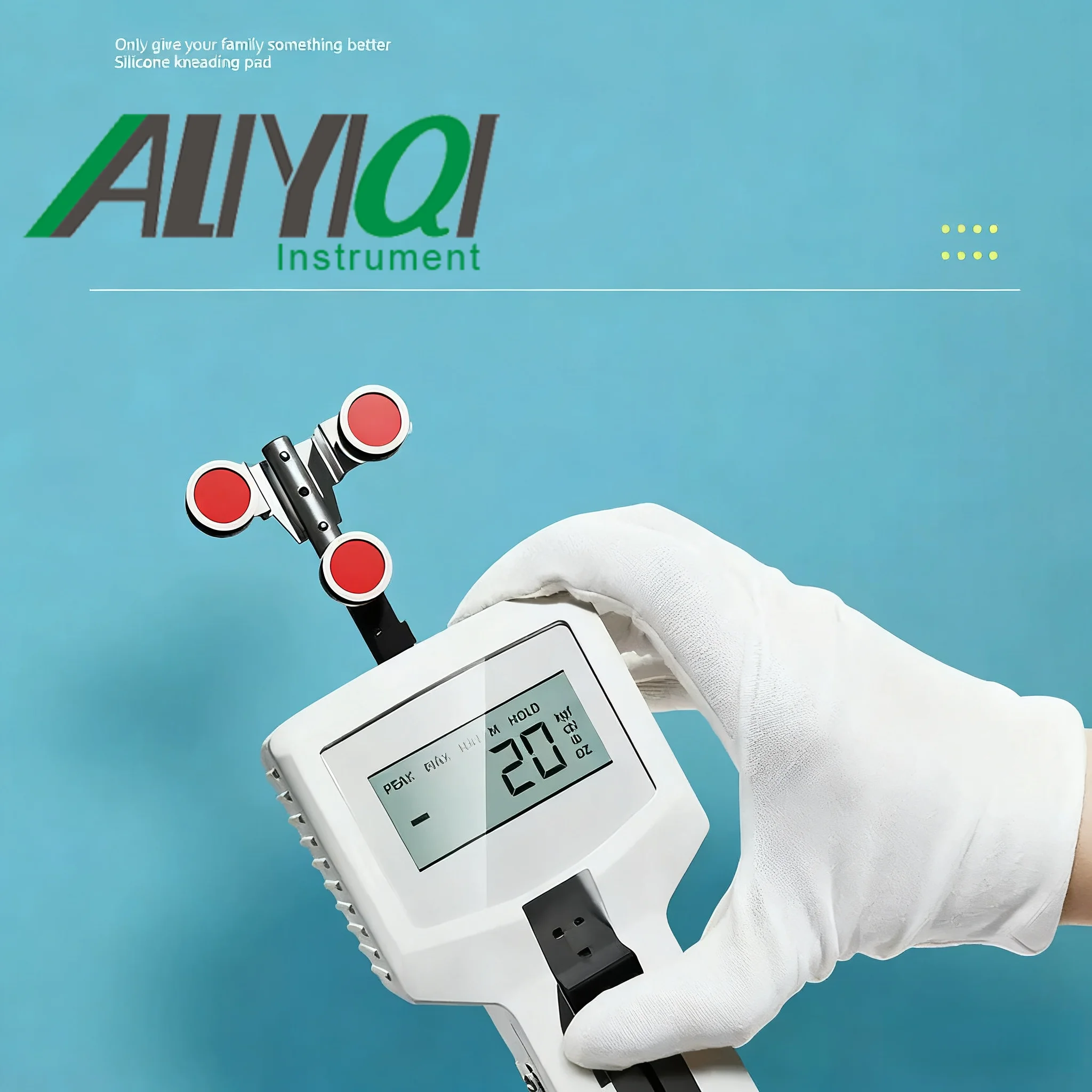 Com luz de fundo Aliyiqi AZSH-2000cN;2040gf;20N;72 Oz;2.04kgf;4.5lb Medidor de tensão digital portátil de alta precisão