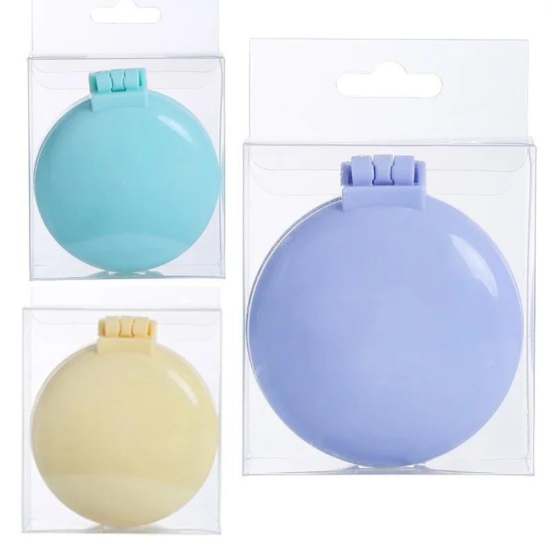 Portable Round Pocket Small Travel Massage Folding Comb Girl Hair Brush With Mirror Styling Tools Mini Pocket Mirror Hot Sale