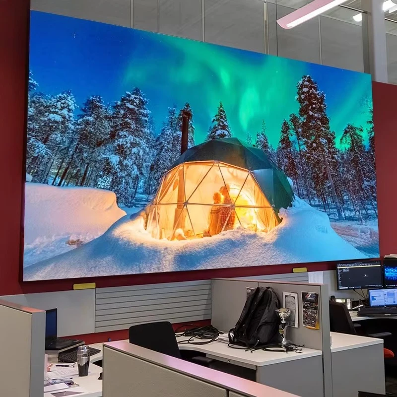 Indoor P0.78 P0.9 P1.25 P1.56 P1.8 Ultra-fine high definition TV wall display 16:9 Aluminum cabinet Light Emitting Diode display