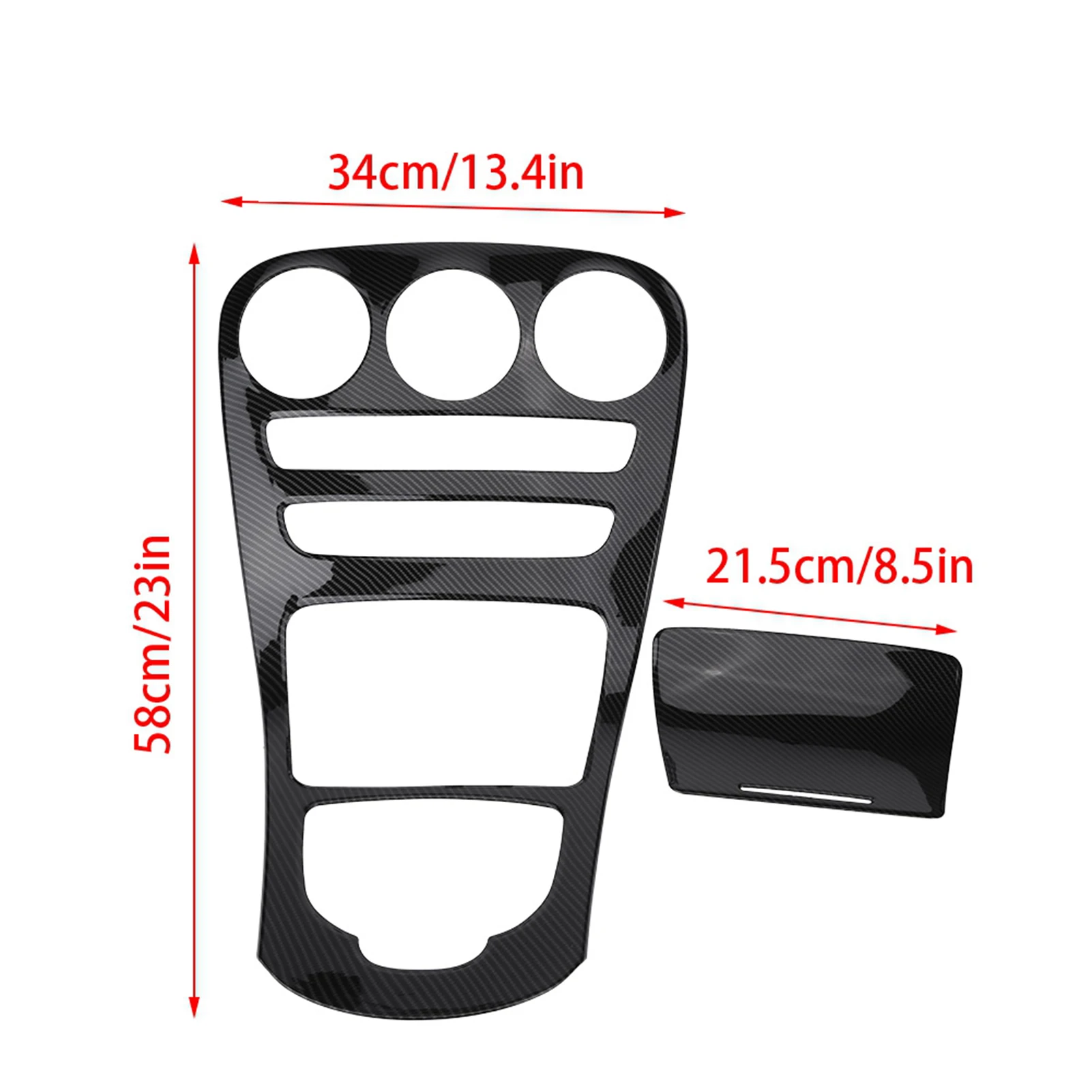 Rivestimento decorativo per pannello console centrale per Benz Classe C W205/GLC Classe W253 2015-2018