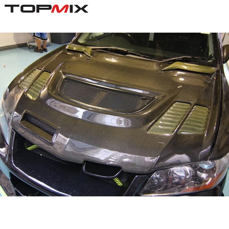 

For Mitsubishi Lancer Evolution VII/VIII/IX EVO 7/8/9 Vented Carbon Fiber Engine Bonnet