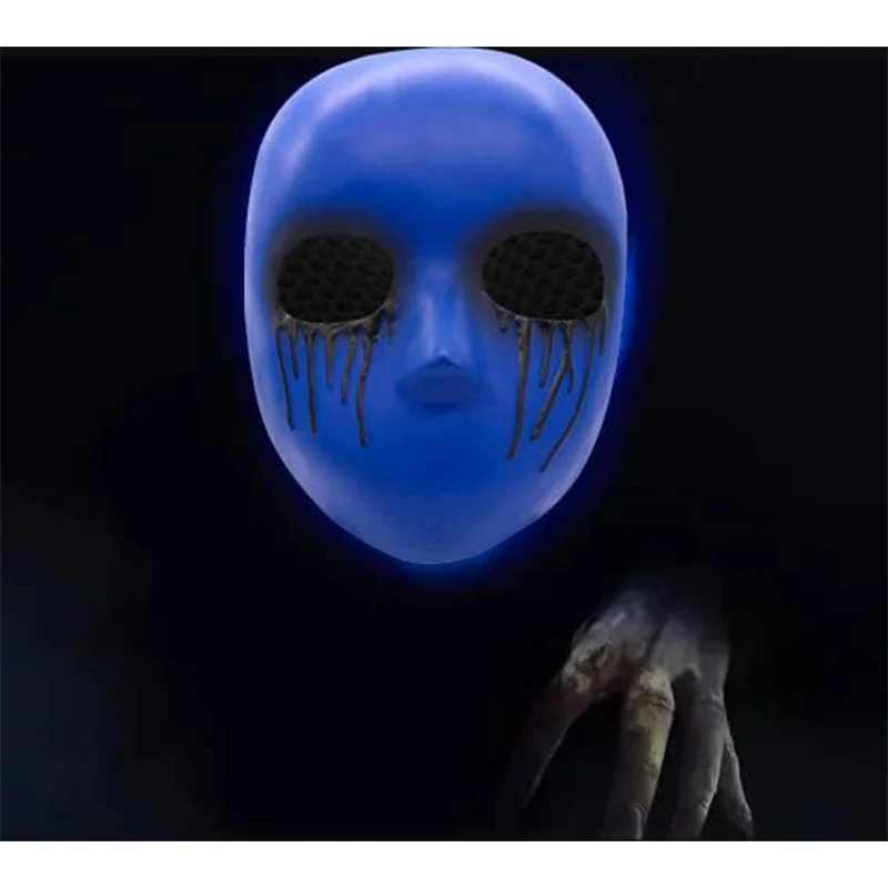 Unisex Women Scary Creepy Replica Killer Mask For Halloween Costume Prop Men Eyeless Jack Adult Mask