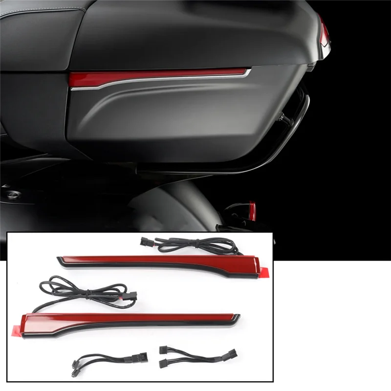 

Motorcycle SPAR LED Side Lights For Indian Touring Trunk/Roadmaster/Pursuit 2020-2024-A02G