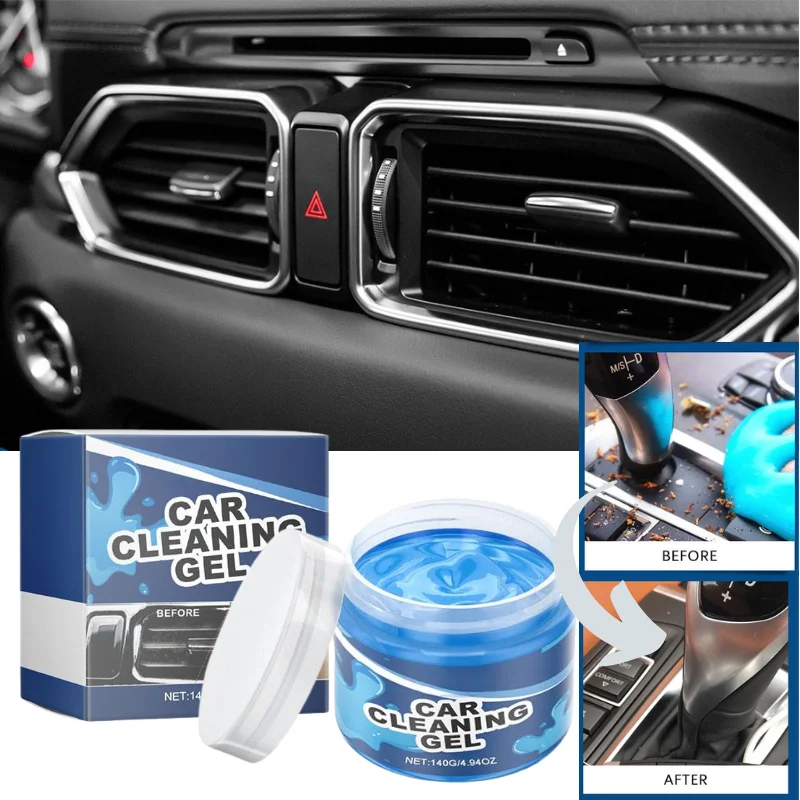 140g Reusable Car Detailing Cleaning Gel Soft Sticky Dust Slime For Auto Vent Cup Holder Computer Keyboard Cleaning