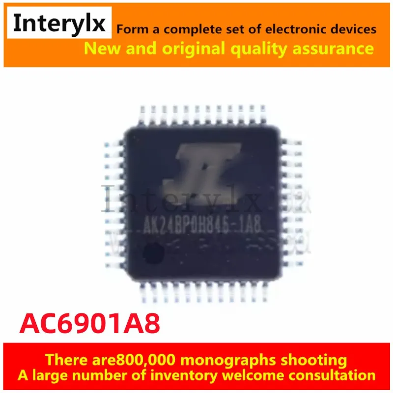 5-20Pcs/Lot Original AC6901A8 AC6901 silk screen 1A8 support USB Bluetooth function MP3 audio file decoding