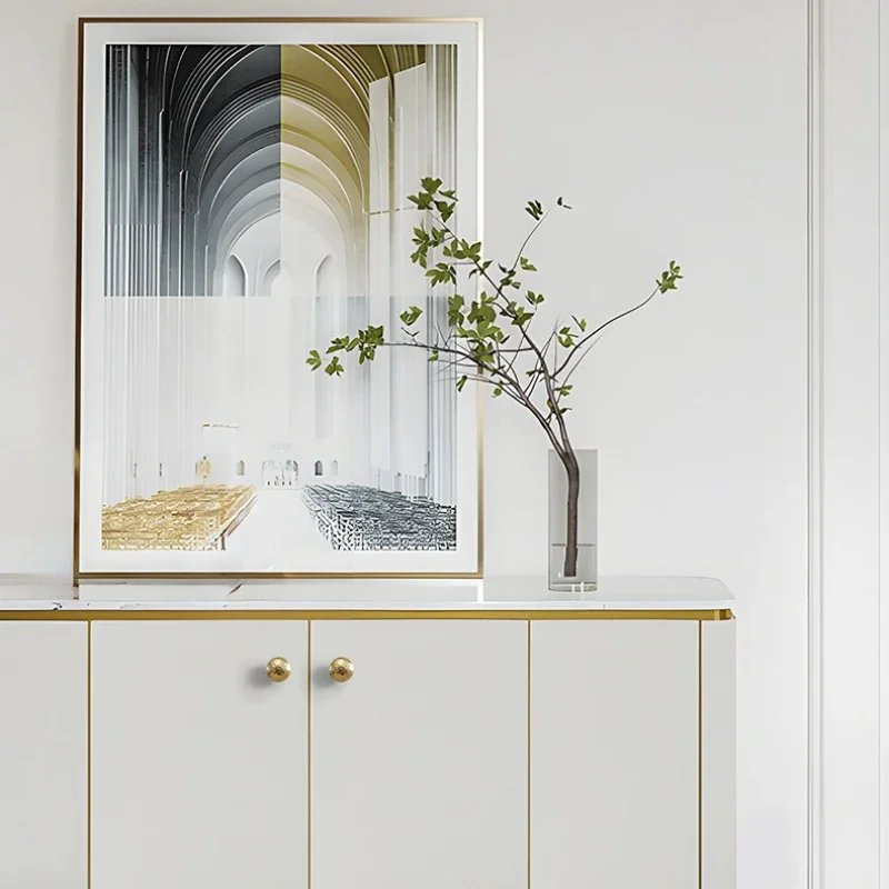 yesBrass French Light Luxury Handmade Hammer Pattern Cabinet Door Bright Gold Cabinet Wardrobe Drawer Single Hole Door Handle