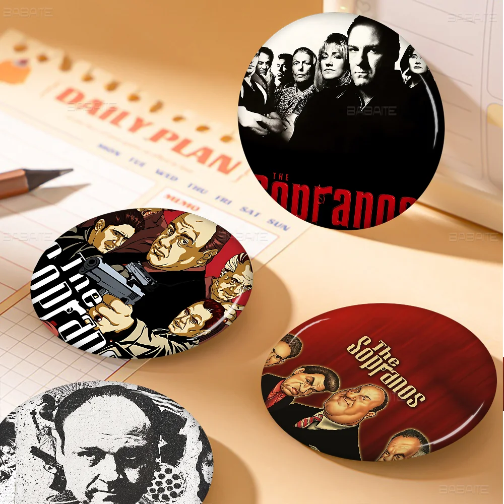 

Classic TV Show The S-Sopranos Family Anime Brooches Cute Cartoon Badge Jacket Jeans Lapel Pin Gift Accessorie