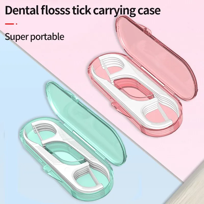 10 Pack Boxed Dental Floss Portable Travel Package Disposable Superfine Toothpick Line Dental Floss Storage Box Oral Care